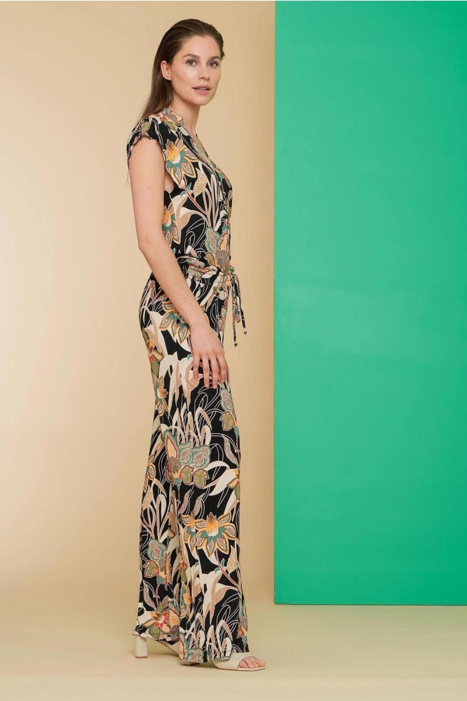 AMY JUMPSUIT MET PRINT 41105 60 Emerald/Orange
